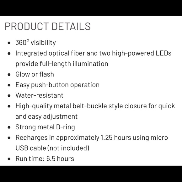 LED LIGHT UP COLLAR - L - Picture 6 of 6